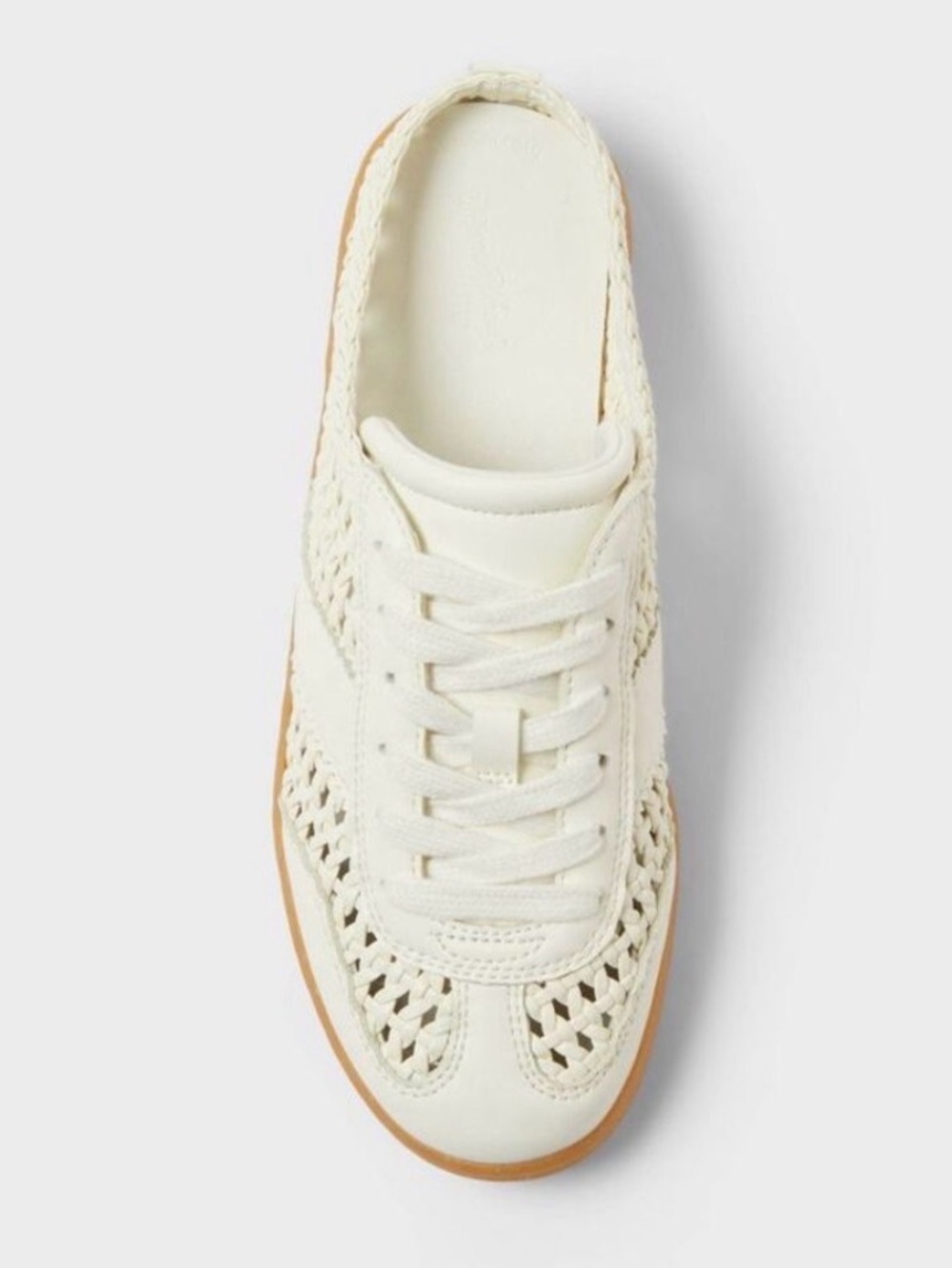 Universal Thread Cream Woven Lace-Up Sneaker Sandal